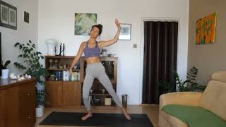 1-Minute Easy Morning Solstice Yoga Full Body Flow for Relaxation