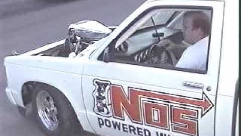 INSANE blown Chevy S10 burnout Badass cam!