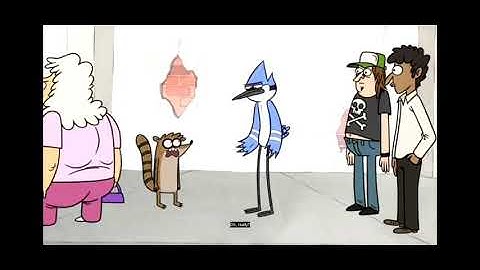 the only thing ur better than me at is being a big piece of- | Regular Show