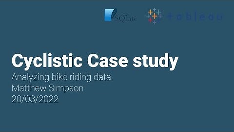 Cyclistic Case study presentation