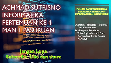 PERTEMUAN 4 MATERI INFORMATIKA KELAS X MAN 1 PASURUAN