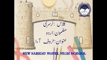 Urdu, Lecture No 1 For Class Nursery ||2020||