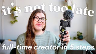 Become a full-time creator before the end of the year