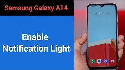 How to enable notification light, Samsung galaxy A14 5G me notification light enable kaise karen, li