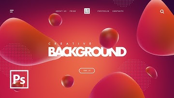 How to Create Modern Abstract Bubbled Background in Photoshop | Tutorial