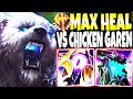While i was testing the limits of max heal volibear build a garen chicken was running all game long
