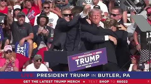 Donald Trump é Atingido por Tiro Durante Comício na Pensilvânia