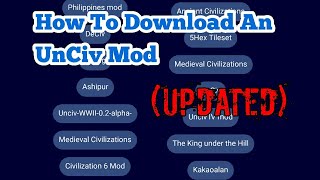 How To Download An UnCiv Mod (Updated) screenshot 5