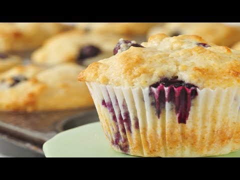 Blueberry Muffins Recipe Demonstration - Joyofbaking.com