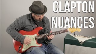 Blues Rock Guitar Solo Lesson  Clapton 'Nuances'  Phrasing Lesson