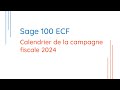 Calendrier 2024 sur sage 100 ecf