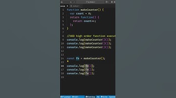 JavaScript Closures & Higher Order Functions #ytshorts #javascript #nodejs #javascripttutorial
