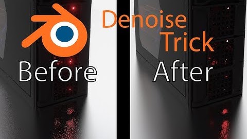 Denoise Trick In Blender 2.8