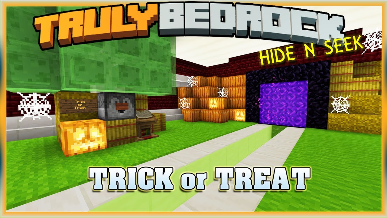 Truly Bedrock S1E47 Trick or Treat, Hide and Seek | Minecraft Bedrock