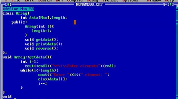 PRINT REVERSE ARRAY IN C++ USING CLASS AND OBJECTS