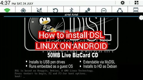 How to install DSL LINUX on android without root||100% safe trick