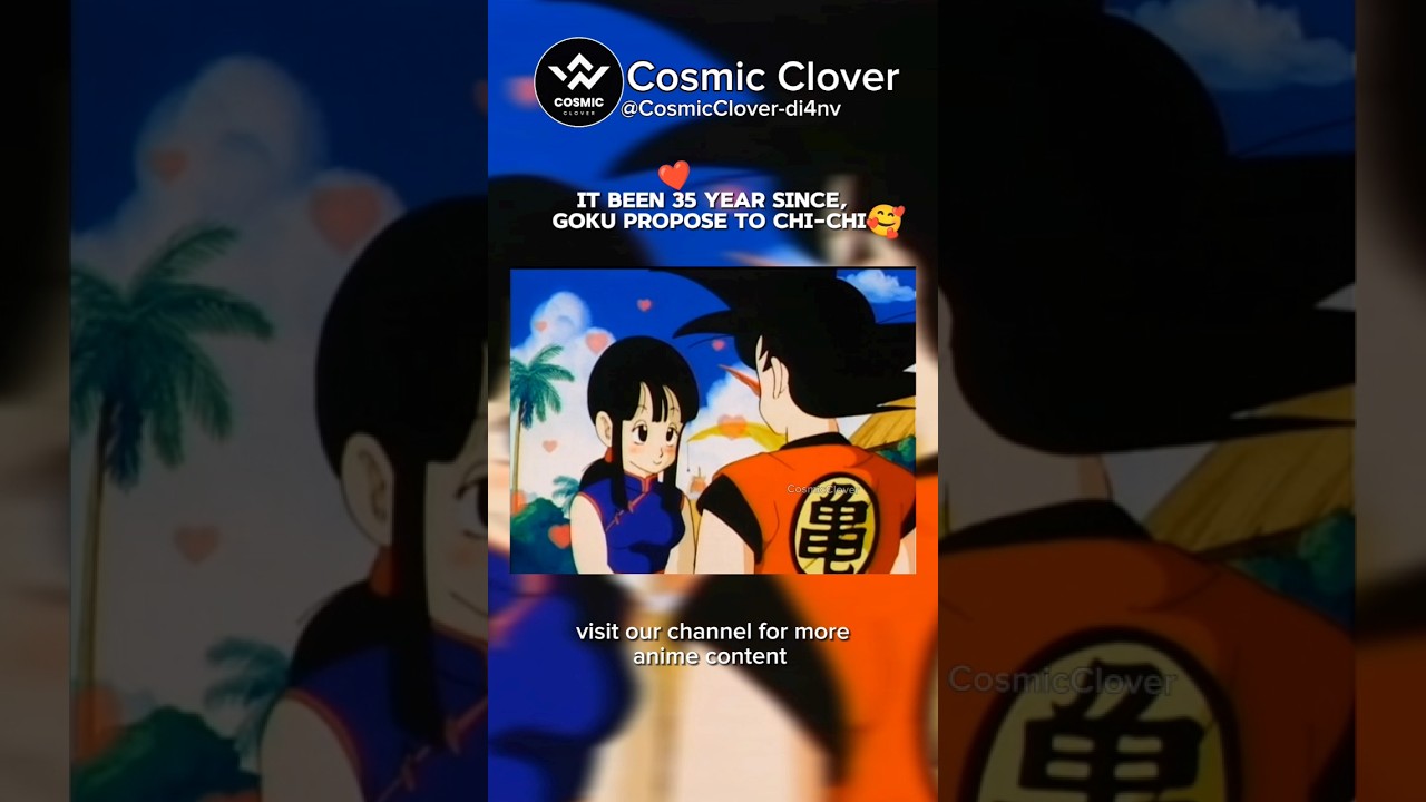 Goku purpose to Chi-Chi #dbz #ytshort #anime #edit #animeamv