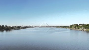 Swan River Pedestrian Bridge Animation
