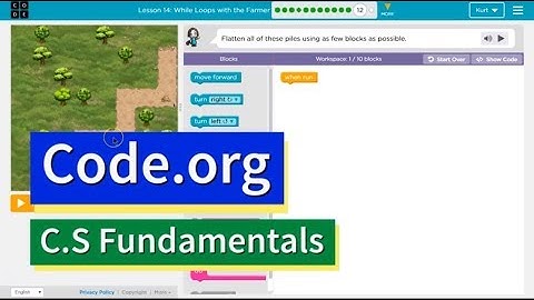 While Loops with the Farmer CS Express Lesson 12.12 - Course D 12.12 Code.org Tutorial with Answers