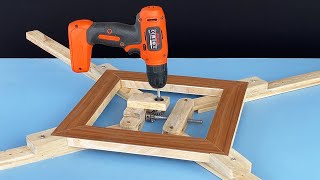 How to Make a Drill Powered Frame Corner Clamp !!