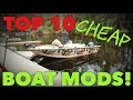 Top 10 CHEAP Fishing Boat HACKS!
