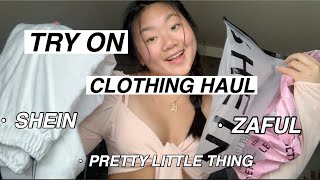 HUGE TRY ON CLOTHING HAUL: SHEIN, PLT, NASTY GAL & MORE! | Pegslife