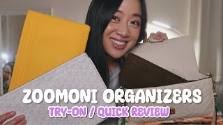 TRY-ON ZOOMONI BAG ORGANIZERS ft. Goyard, Fendi, Celine, and Chanel