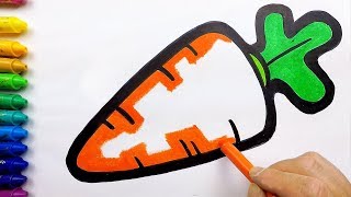 Carrot coloring & drawing ㅣ 당근 그리기 색칠하기