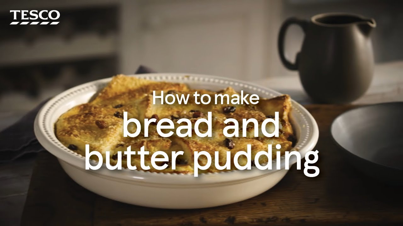 1 Minute Expert How To Make Bread And Butter Pudding Tesco Food Youtube