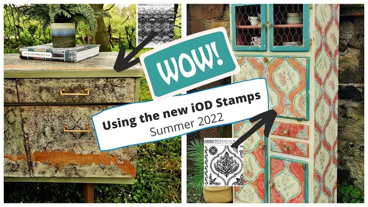 Iod Serpentine Stamp And Iod Bella Stamp, 2 Stamps And 2 Projects