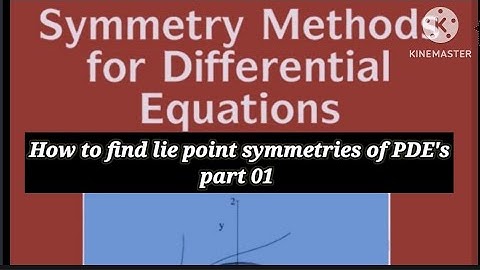 How to find lie point symmetries of PDE