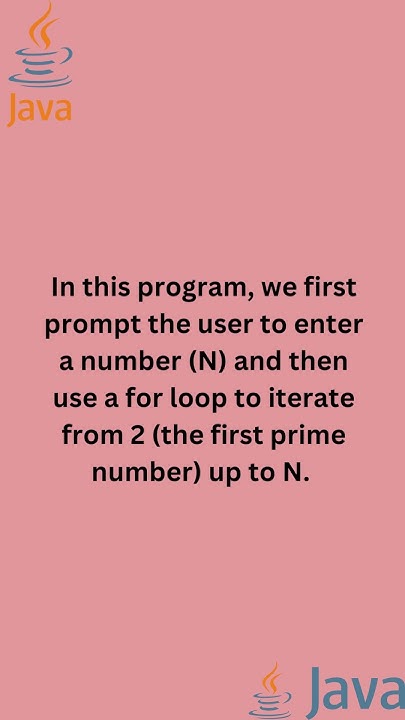 Simple java program to find the Prime numbers from 1 to N | Java ...