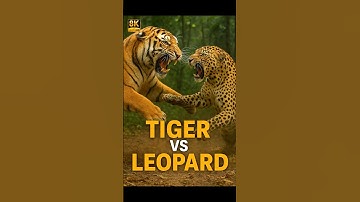 Tiger vs Leopard 🐅🐆 Brutal Jungle Fight | Realistic Wildlife Battle | Epic Animal Clash​ #shorts