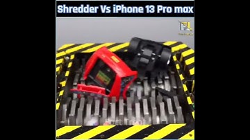 Shredder Machine Vs iPhone 13 Pro max #shorts|shredder||crazy xyz||experiment|