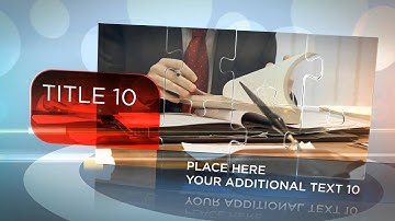 After Effects Template Corporate Business Puzzle Download
