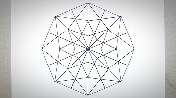 Line Art | Geometric pattern in Octagon | Geometric Art in Octagon | Geometric design in Octagon