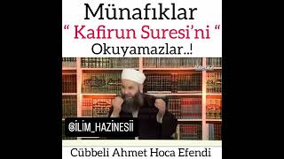 📌Münafıklar KAFİRUN SÜRESİ Okuyamaz #cübbeliahmethocaefendi #shors #Kafirunsüresi #keşfetteyiz