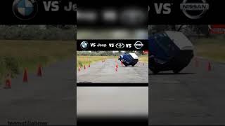 اختبار الثبات بين Bmw vs Jeep vs Nissan