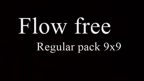 Flow free regular pack 9x9 level 16-30