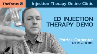 Penile Injection Therapy: How to perform injections Demonstrated by Patrick Carpenter