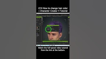 CC4 How to change hair color | Character Creator 4 Tutorial #cc4 #hair #color #charactercreator