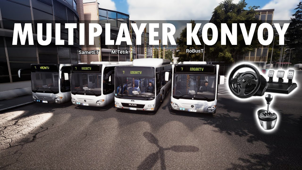 KÖRÜKLÜ OTOBÜS KONVOYU MULTIPLAYER !! OTOBÜS SIMULATOR 18