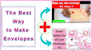 📌 Best Envelope Tricks: Make your Own Envelopes for Any Card Shape and Size with no Punch Board 📌
