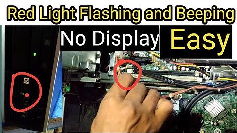 Fix COMPUTER Red light and Beeping on startup time.