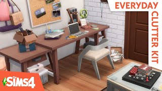 NEW CLUTTER PIECES // The Sims 4 Everyday Clutter Kit Build & Buy Overview