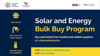 Solar & Energy Bulk Buy Launch - Mornington Peninsula Shire - June 24, 2021