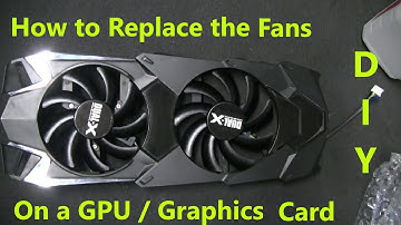 How To Replace the Fans on a GPU Graphics Card - Save that GPU!