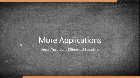Applications of First Order Linear Differential Equations