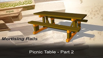 How to Build a Solid Picnic Table - Mortising