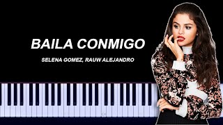 Baila Conmigo - Selena Gomez, Rauw Alejandro Piano Tutorial